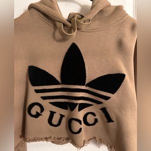 GUCCI X Adidas Cropped Hoodie Authentic